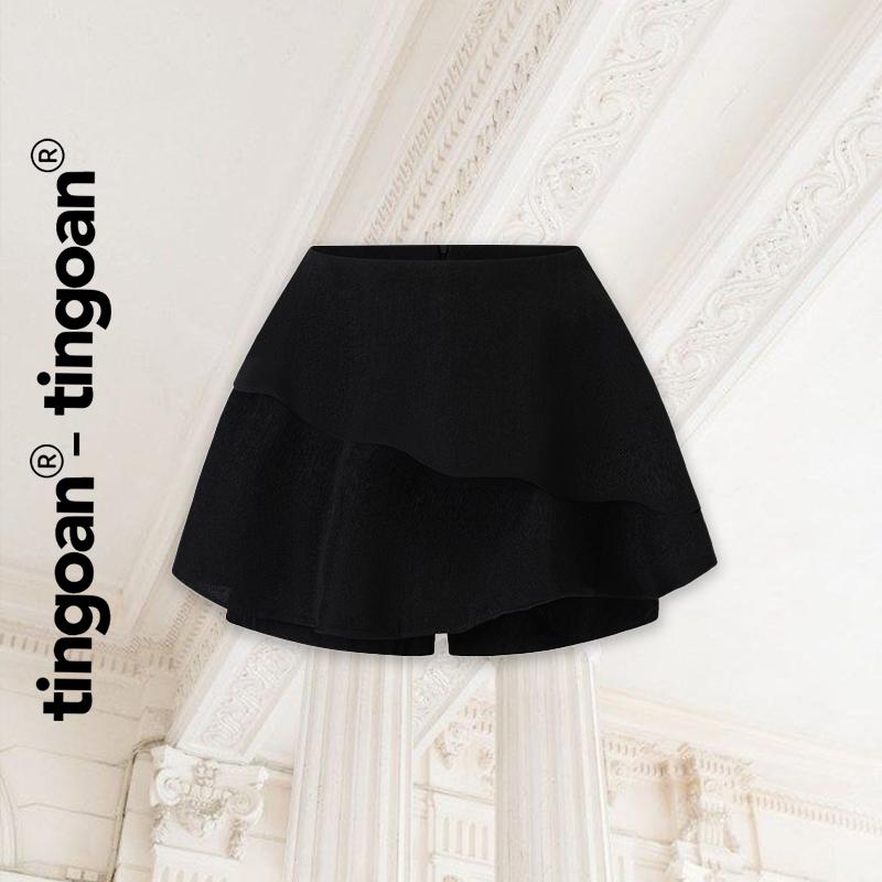 TINGOAN - Quần váy cạp cao bèo 2 tầng chống nhăn đen HAZE SKORTS VER2/BL PHIÊN BẢN MỚI NHẤT T6/2024