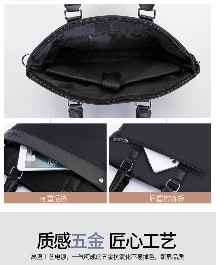Product Introduction of Zipper Shoulder Bag Free Size Nylon Cloth Shoulder Crossbody Tote for Men 28
