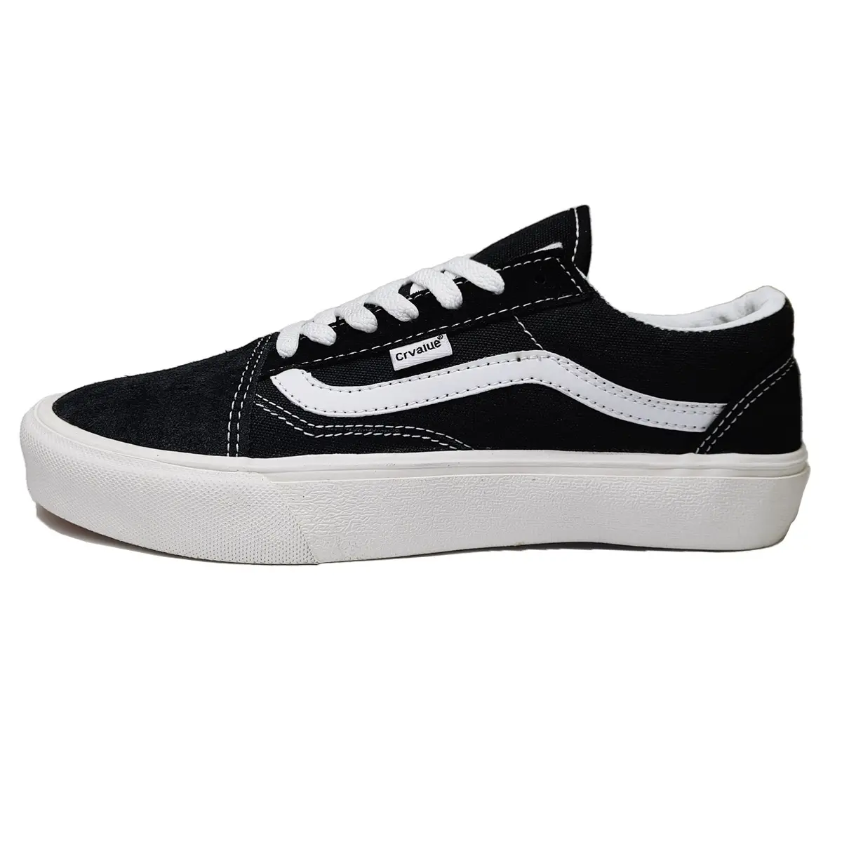 Corvalue Footwear - Sneakers Kasual Misablle Og Hitam putih Pria Wanita casual shoes original G34 3967 Canvas Kerja Black