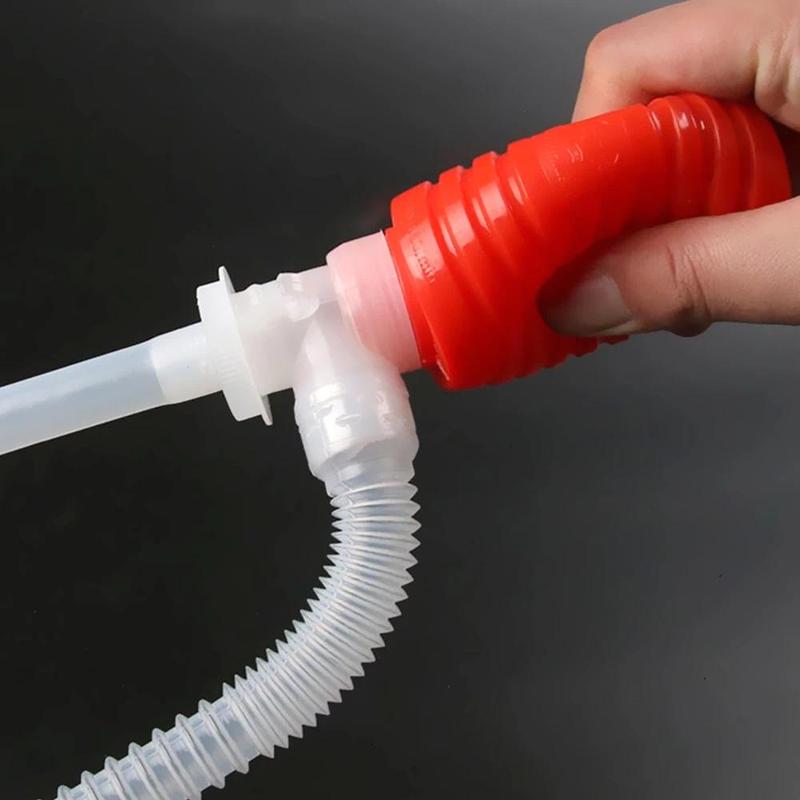 Product Introduction of Car Truck Manual Pump Fuel Gasoline Diesel Transfer Suction Cup Manual Fuel Pump Siphon Water Suction Fuel Transfer Pump Funnel 12