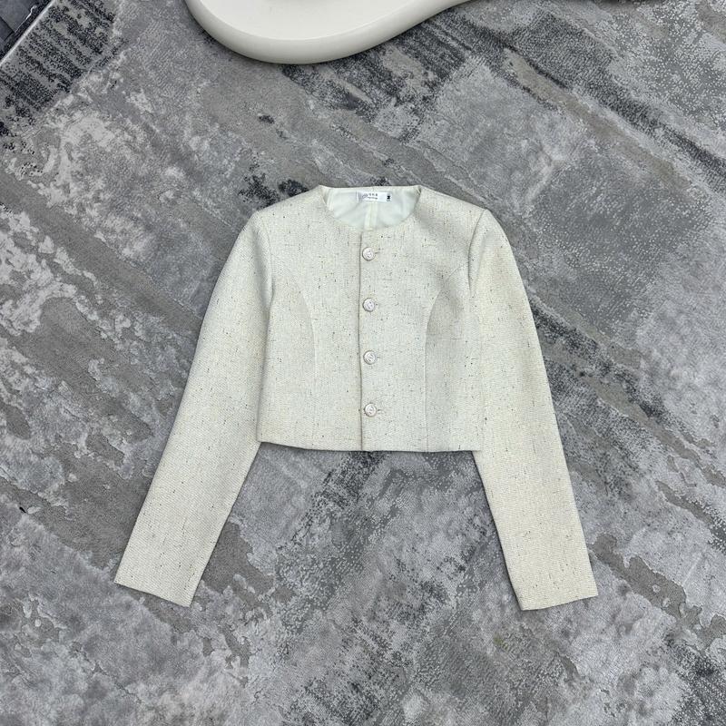 (TẶNG KÈM NƠ ) Áo Khoác Dạ Tweed Nữ Cao Cấp 4 Cúc, Áo Dạ 2 Lớp Dáng Ngắn Tay Dài Cao Cấp Dành Cho Nữ 3