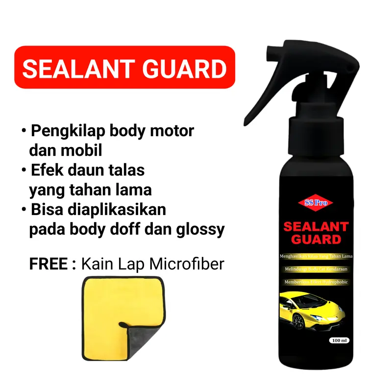 Pengkilap Body Motor Mobil Doff Glossy Sealent Guard Pelindung Cat Efek Daun Talas 100ml 0