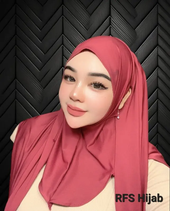 PASHMINA INSTAN INNER MENUTUP LEHER BAHAN JERSEY HIJAB TERBARU 4