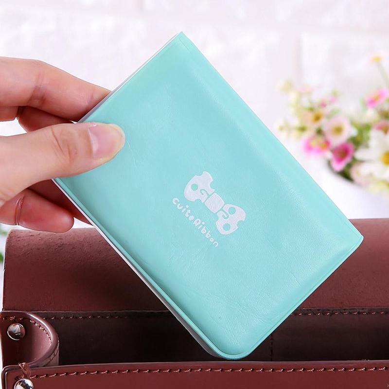 Korean Cute Cartoon Shiny Coin Card Holder Romantic Bow Decoration Card Holder 12 Digit PU Card Holder 8
