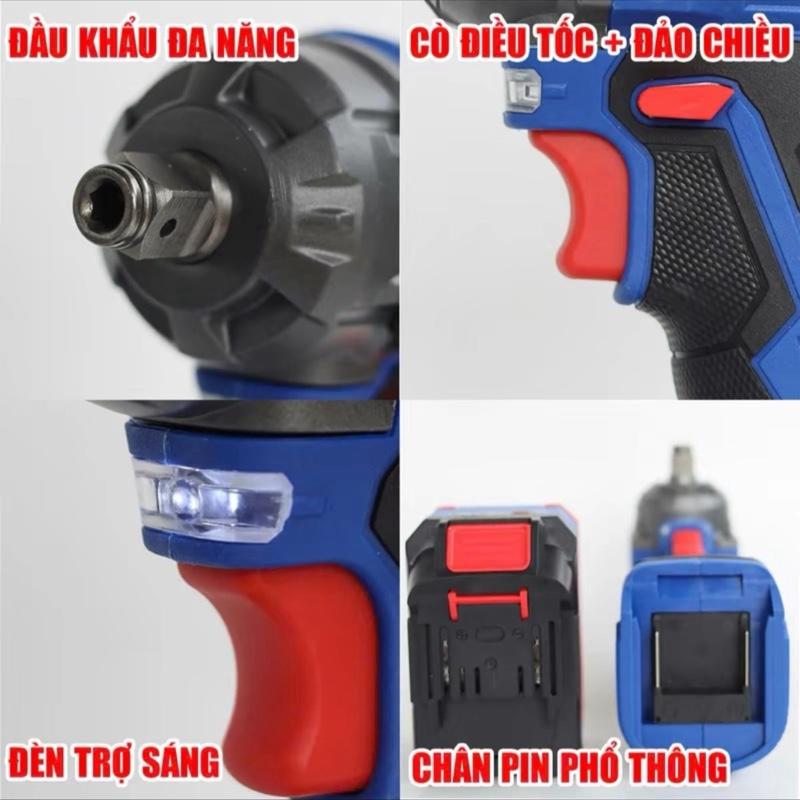 Combo 2 máy Siết Bulong 400n.m + Máy cắt chính hãng Boshun + 1pin 15cell + sạc - Máy cắt có chống sốc đá và chống khởi động lại - chân pin phổ thông m21 - bảo hành 12 tháng 3