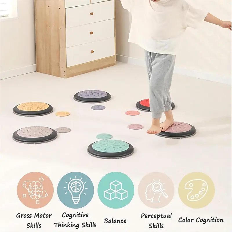 Durable Balance Bridge Toy, 6 Counts/set Indoor & Outdoor Balance Sensory Toy, Creative Birthday and Holiday Gift Options 3