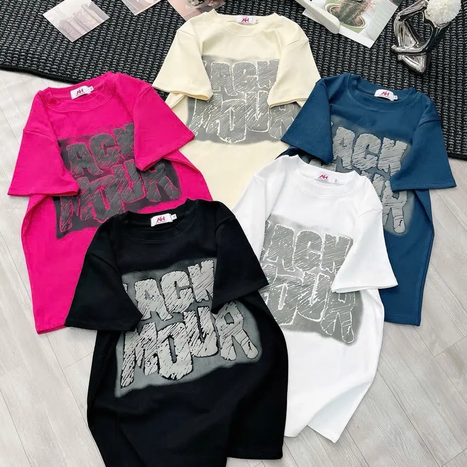 |[A18]| -  Áo Thun Nữ [ Mour] Dáng Babytee, Ôm Vừa Co Giãn Tốt, Women Cổ Tròn Top Kem