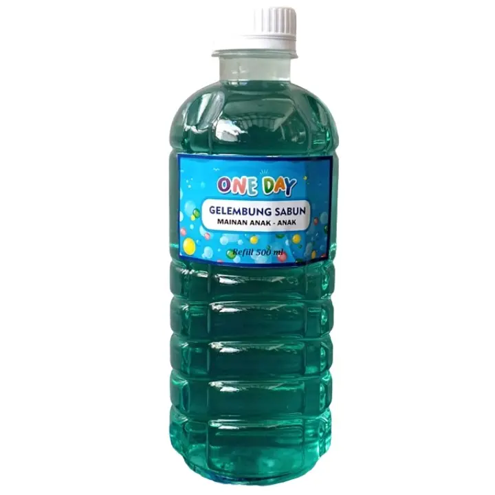 Refill bubble gun / isi gelembung sabun anak 500ml / BELI 2 BOTOL DIKIRIM 3 BOTOL Mainan Bubble gun 3