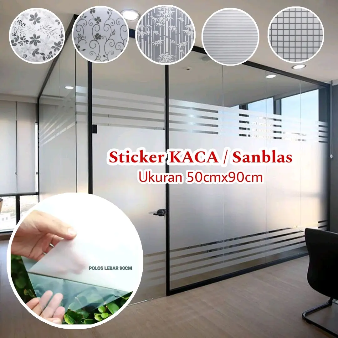 STICKER KACA BLUR | SUNBLAS | HARGA UNTUK UKURAN 50CM X 90CM