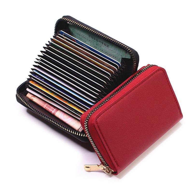 FreeHummingbird #  PU Function 24 Bits Card Case Business Card Holder Men Women Credit Passport Card Bag ID Passport Card Wallet 8