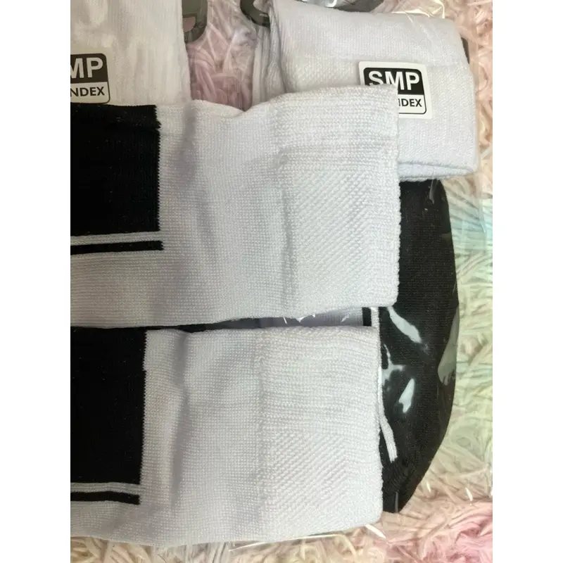 kaos kaki sekolah SD SMP SMA anak Remaja pendek Computer tebal Hitam Putih Fashion 4