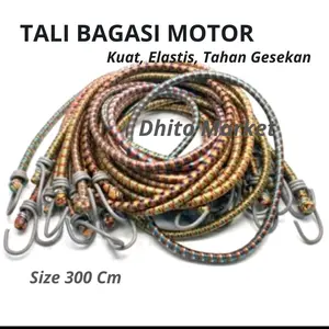 Tali Bagasi Motor Serbaguna Multifungsi Panjang 3 Meter / Tali Bagasi Ikat Barang Di Jok Motor Tahan air