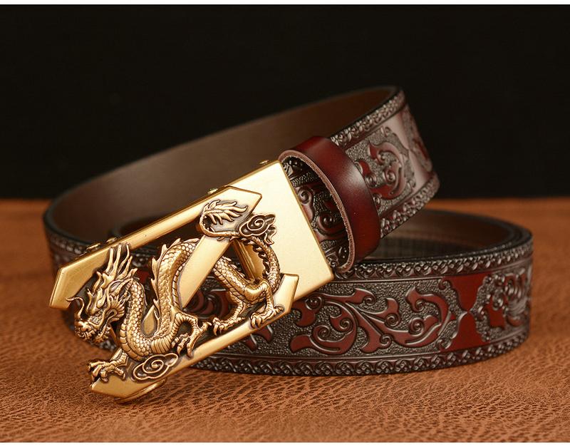 Product Introduction of Sabuk Gesper Ikat Pinggang Pria Ukir Kulit Sapi Model Naga Dragon 11