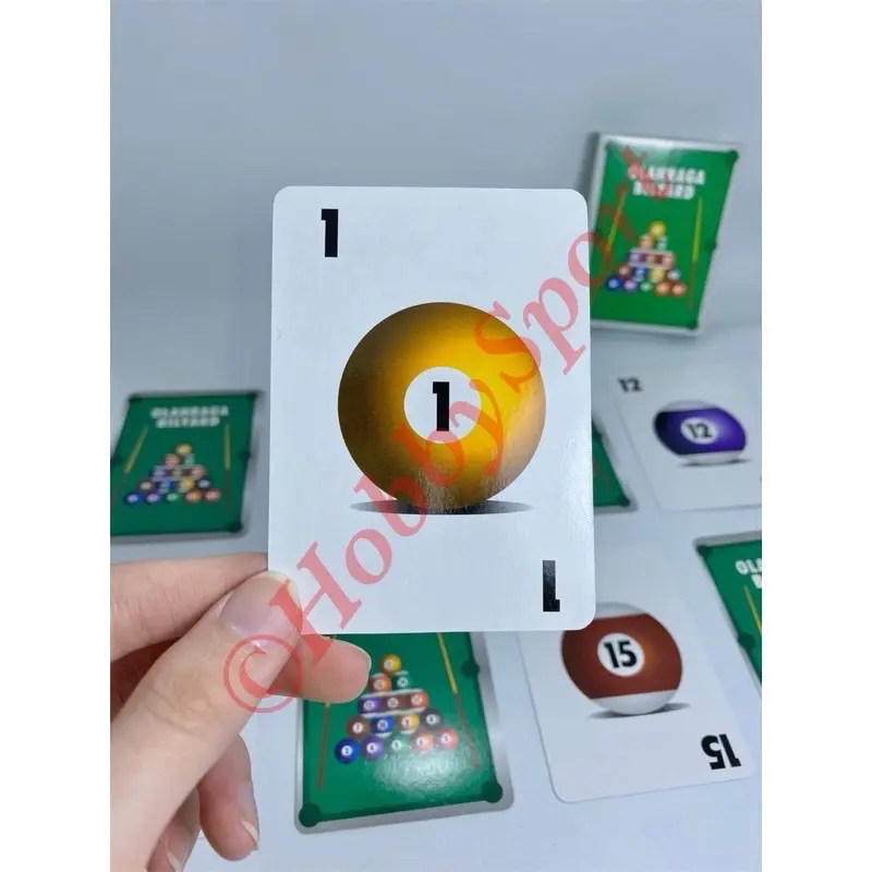 Kartu Billiard Boldam Biliar Bilyard Mainan Snooker Plastik Poker Pool 3