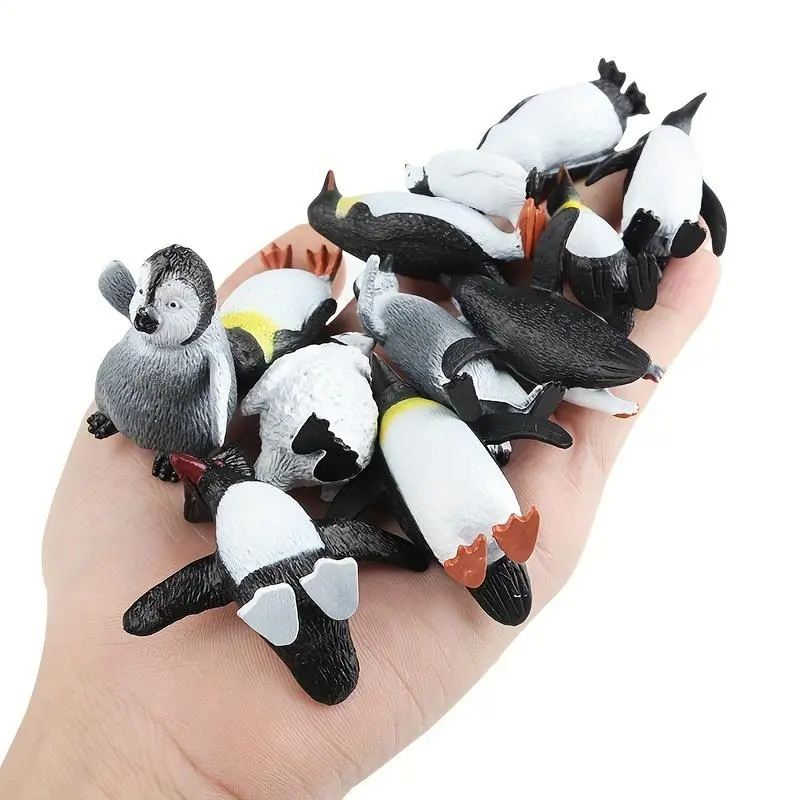 Mini Polar Animal Model, 23pcs/set Simulation Wild Animal Model Toys, Creative Home Desktop Ornaments for Birthday Gifts 7