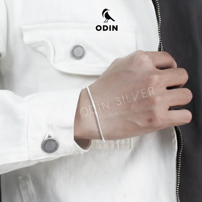 Vòng tay bạc ODIN Silver Silk 2mm dạng lụa mềm sang trọng, tối giản Bạc s925 - bảo hành 12 tháng 3