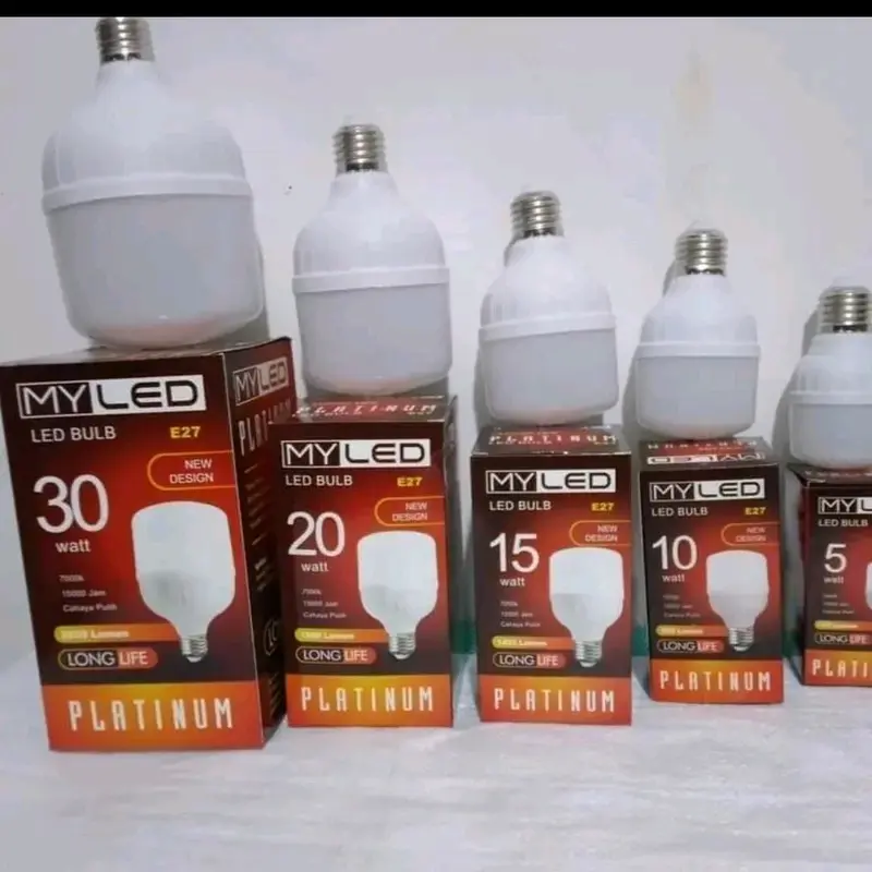 ( 10pcs )  paket grosir lampu myled super terang 5w 10w 15w 20w 30w 0