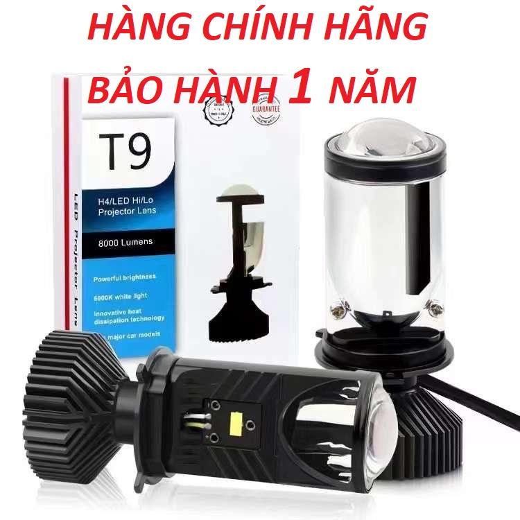 Pha Đèn led bi cầu mini T9 bản cao cấp 2024 chân h4 BH : 12 tháng Đèn Pha Phụ Tùng