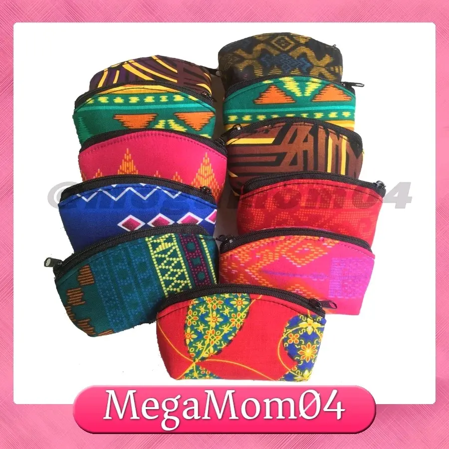 Batik Coin Purse Flat/ Shell Coin purse 1 set of 10 pieces affordable ...