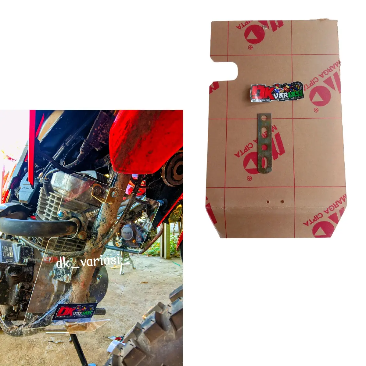 Mika akrilik pelindung mesin Crf 150
