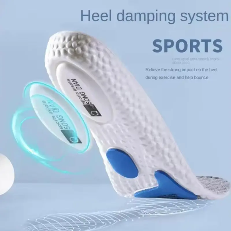 Miếng Lót Giày Tăng Chiều Cao, 4D, Chất Liệu Silicon, Đàn Hồi Cao, Thích Hợp Chạy Bộ Và Thể Thao, Giảm Sốc, Y4G3 Nhung 3