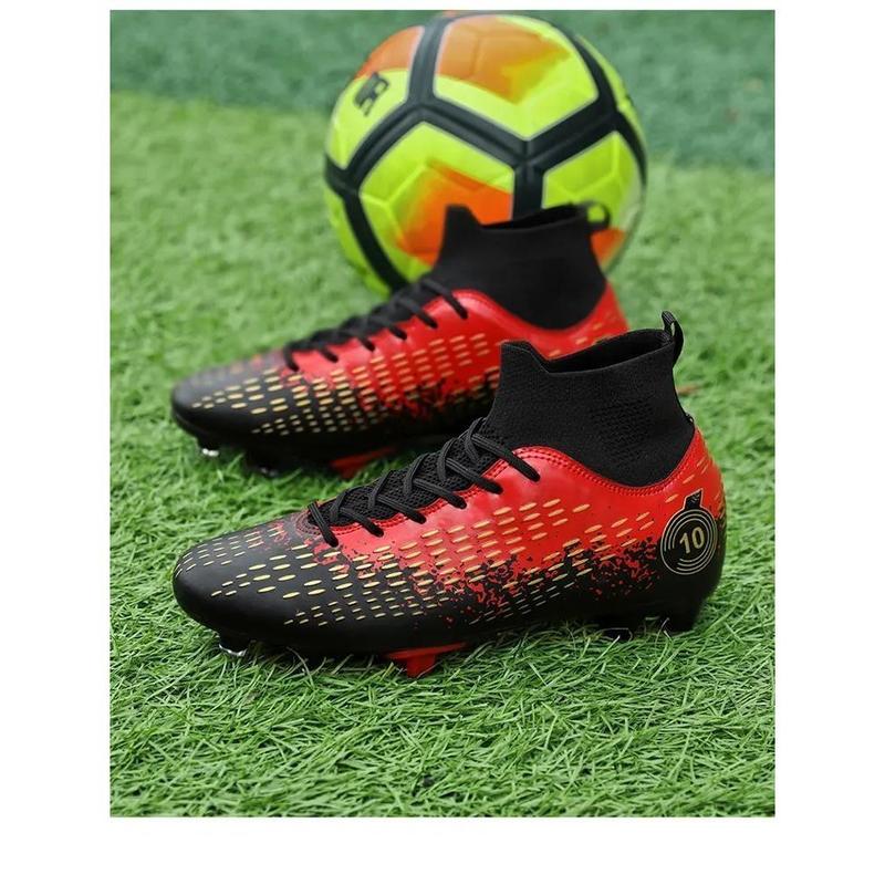 Product Introduction of Size 35-48 Youth Football Boots Spikes Long Spike Football Boots High-Top Football Boots Youth Training Shoes Competition Shoes Sports Shoes Grass Football Boots Land/Short Lawn Five-Made Football Boots Football Sports Shoes Outdoor/Indoor Football Boots 42