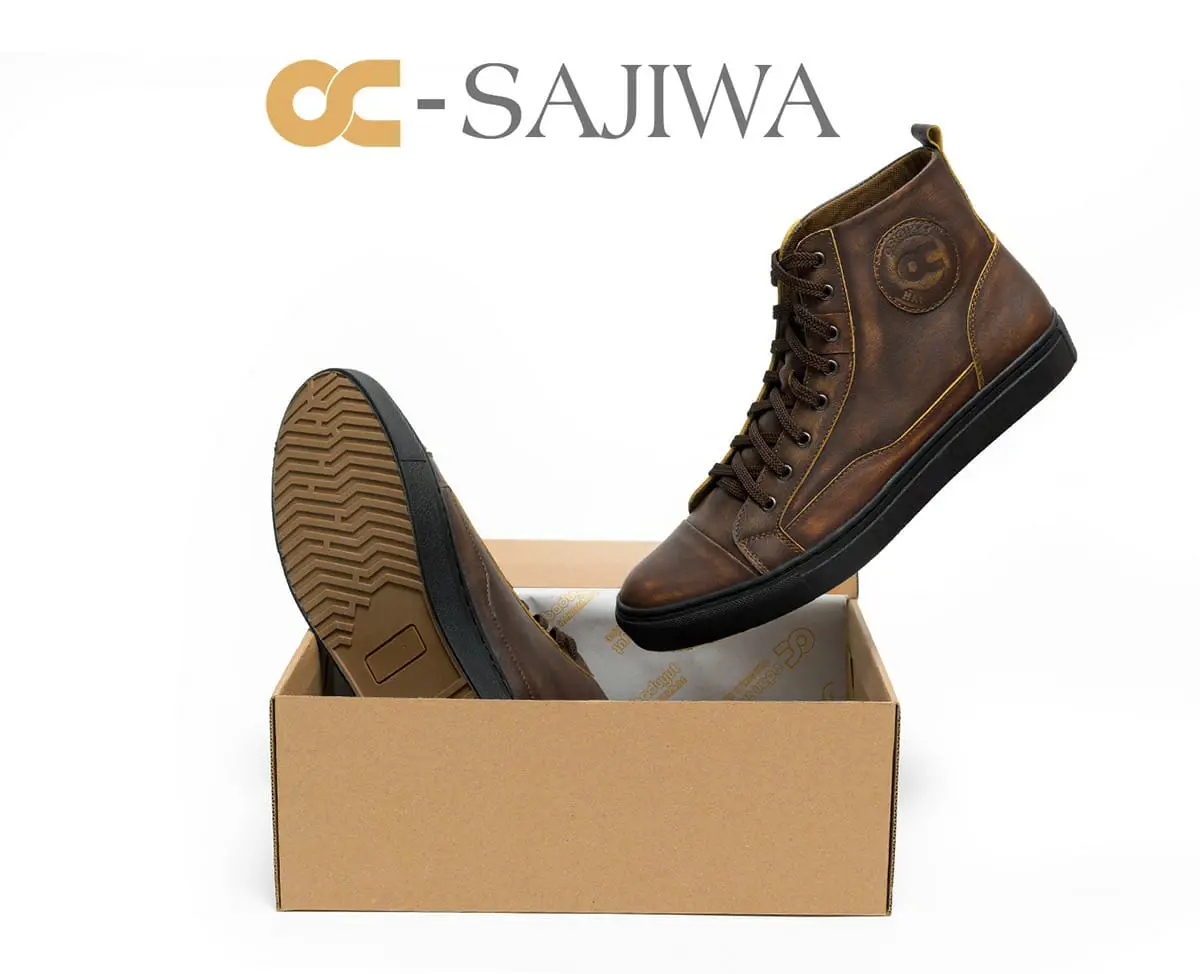 SEPATU SNEAKERS KULIT/SEPATU KULIT Sajiwa Boots Karet