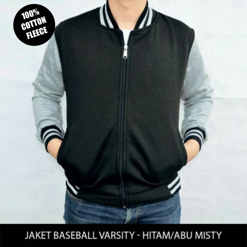 jaket varsity / jaket baseball / Jaket pria / hoodie pria / sweater pria / outwear terlaris / Jaket varsity bahan tebal dan lembut / Polos 0