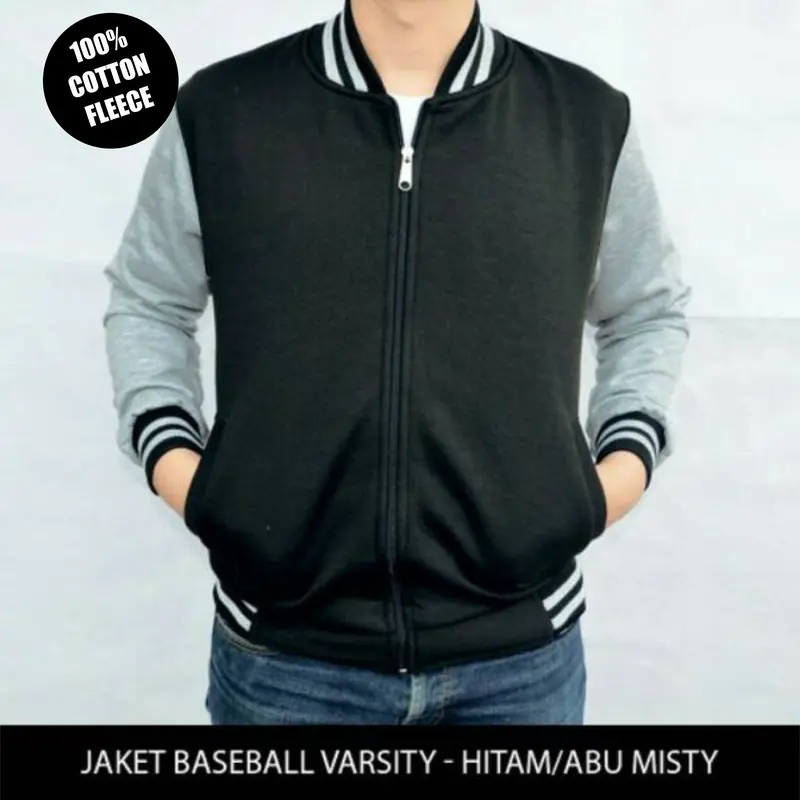 jaket varsity / jaket baseball / Jaket pria / hoodie pria / sweater pria / outwear terlaris / Jaket varsity bahan tebal dan lembut / Polos 0
