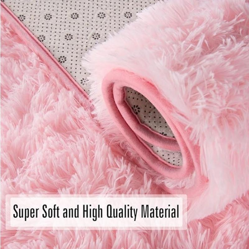 Solid Color Bedside Rug, Soft Plush Water Absorbent Bedside Mat, Felt Fabric Non-slip Floor Mat for Bedroom Living Room Home Decor, Valentine's Day Gift, Bedroom Decor, Room Decor 6