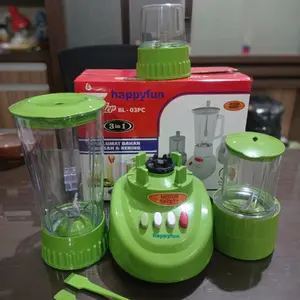 Blender Plastik Happy Fun Tiga Gelas BL-03