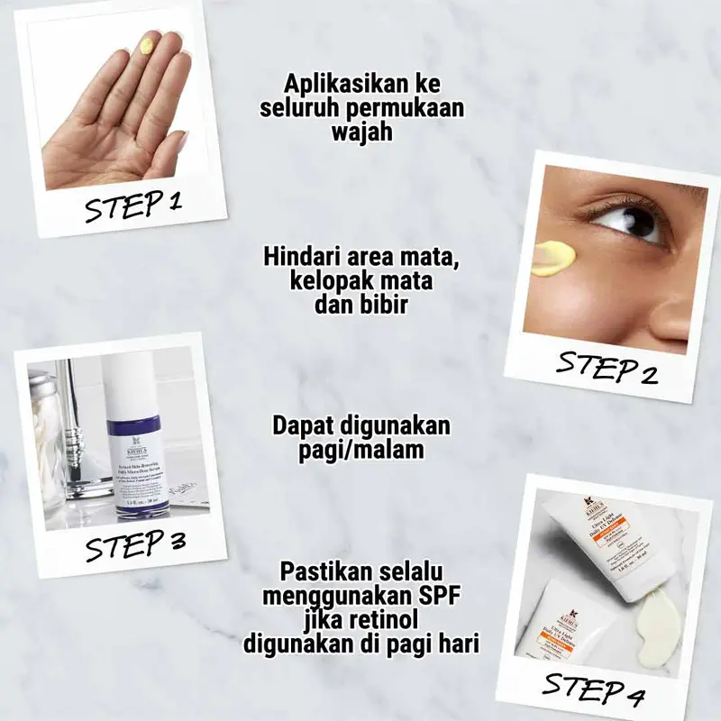 Kiehl's Retinol Skin-Renewing Daily Micro-Dose Serum. Mengandung Retinol, Ceramide, Peptide 7