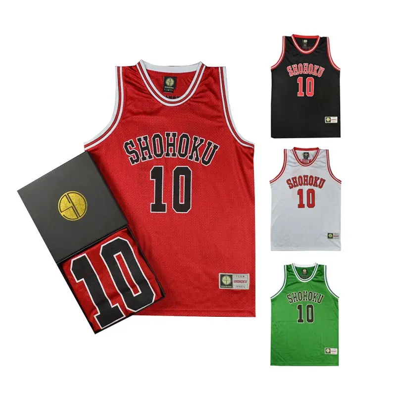 Áo Thi Đấu Kiểu Dây Phối Lưới Bóng Rổ, Sahoku Slam Dunk Dòng, Thiết Kế Số 10 Kainan Và Kyota, Thời Trang