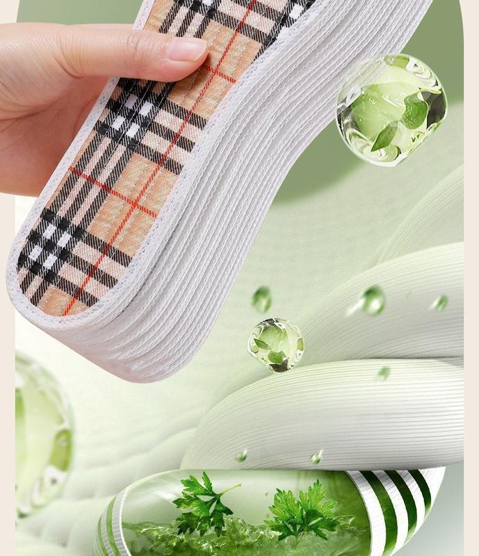 Product Introduction of Miếng Lót Giày, Thấm Hút Mồ Hôi Và Khử Mùi, Đế Mềm, Dành Cho Nam Và Nữ, Tất Cả Cotton Nguyên Chất, Bàn Chân Mồ Hôi, Bàn Chân Chống Dính, Miếng Lót Ngải Cứu Argy, Thích Hợp Cho Tất Cả Các Mùa 7