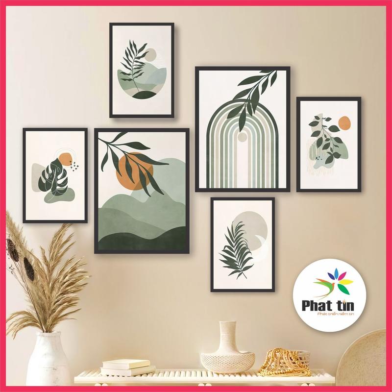 50+ Set 6 tranh decor Phát Tín, tranh dán tường cô gái thời trang, tranh tối giản, thiếu nhi, phong cảnh, biển, cánh đồng, cây lá, phật, hoa sen, hoa hồng, mẫu đơn, tranh treo tường phòng khách, phòng ngủ, góc live, phòng trọ Decor Tường Treo Phòng