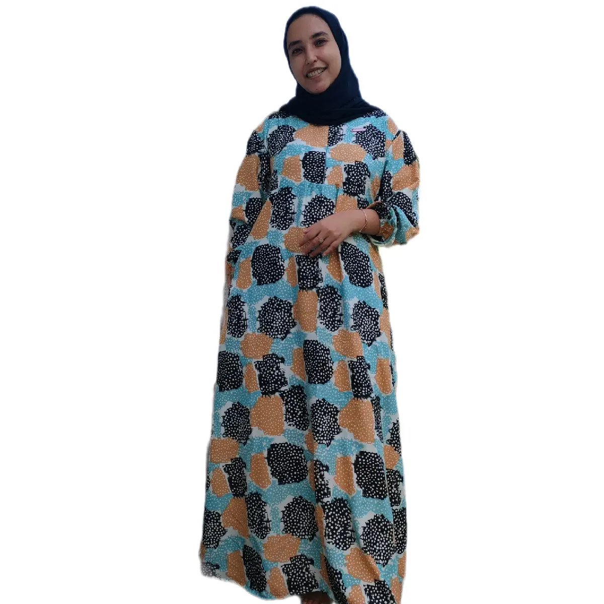 gamis katun rayon Katun Bunga