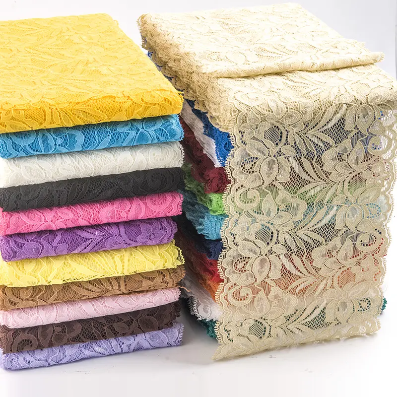Vải Ren Co Giãn Mềm Mại, Nhiều Màu Sắc, 15cm, Trang Trí Thủ Công Tự Làm, May Quần Áo, Thích Hợp Cho Váy Cưới, Đồ Lót Và Đồ Lót, Chất Liệu Ren 3