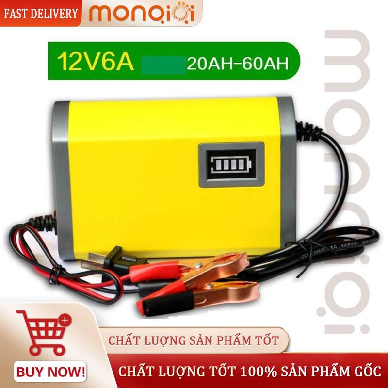 Sạc Bình ắc quy 12V2A từ 4-20-80Ah, Sạc acquy, Sạc Cho Cả Bình Khô Và Nước Xe Máy ô tô Máy Nạp Bình ăc quy。Bộ sạc ắc quy thông minh tự ngắt 12V 2ah - 20ah máy sạc ắc quy xe máy
