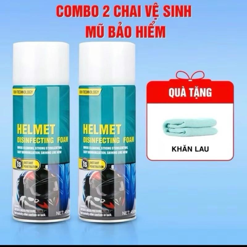 [450ML] Chai xịt vệ sinh mũ bảo hiểm đa năng, Chai khử mùi tạo bọt Làm sạch mũ bảo hiểm nội thất xe hơi sofa giày trắng
