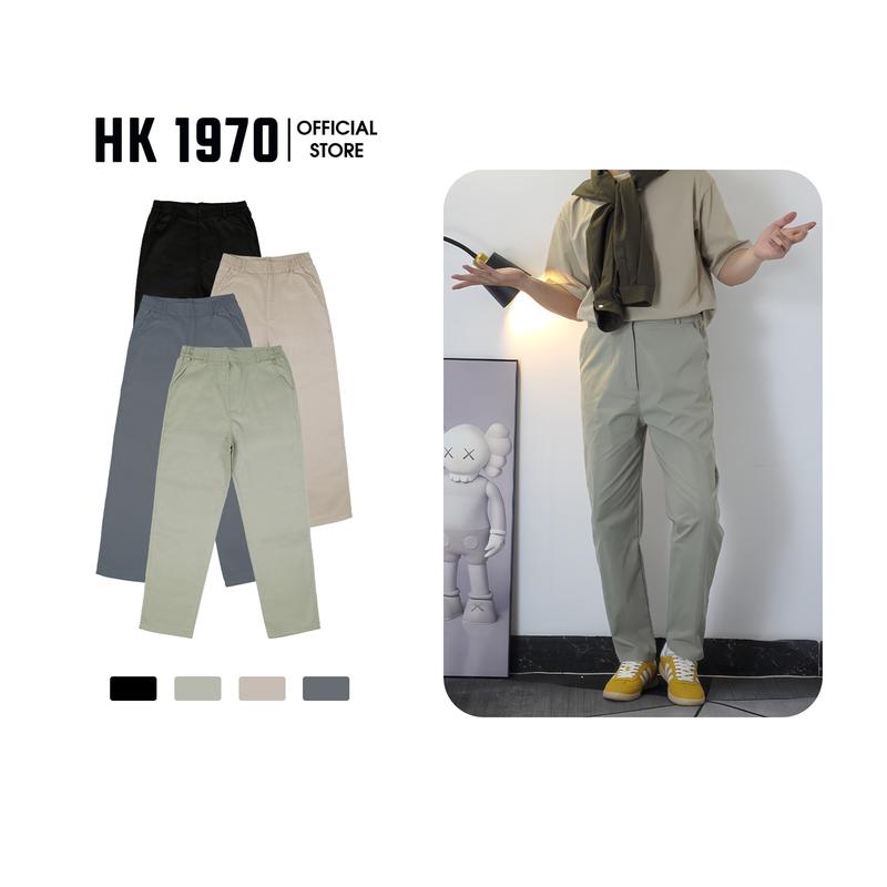 Quần Kaki Ống Suông May Chuẩn Hàng Xuất, Quần Kaki Baggy Nam Nữ chất Kaki mềm HK1970  Ống Đứng Mềm Q179 Menswear Pants Có Túi