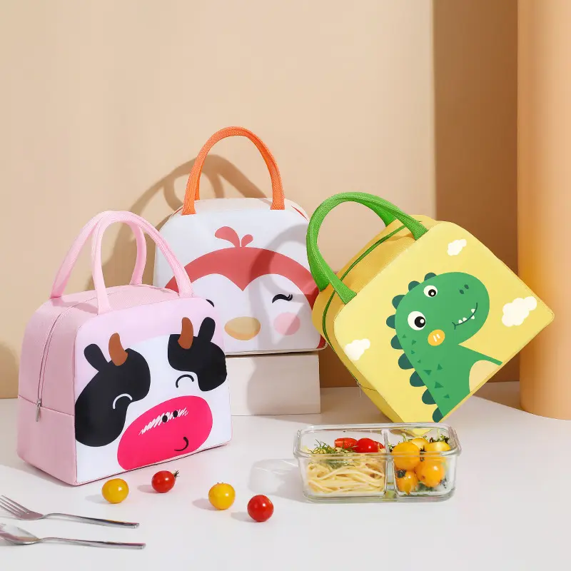 [COD] ZAVANESE TAS KOTAK BEKAL MAKANAN / LUNCH BAG KARAKTER DAN POLOS - 098 6