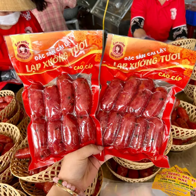 1 KG LẠP XƯỞNG TƯƠI HEO CAO CẤP + Đặc sản Cai Lậy - Tiền Giang + VỊ MẶN NGỌT + 1 KG TẦM 15-24 chiếc, Food.