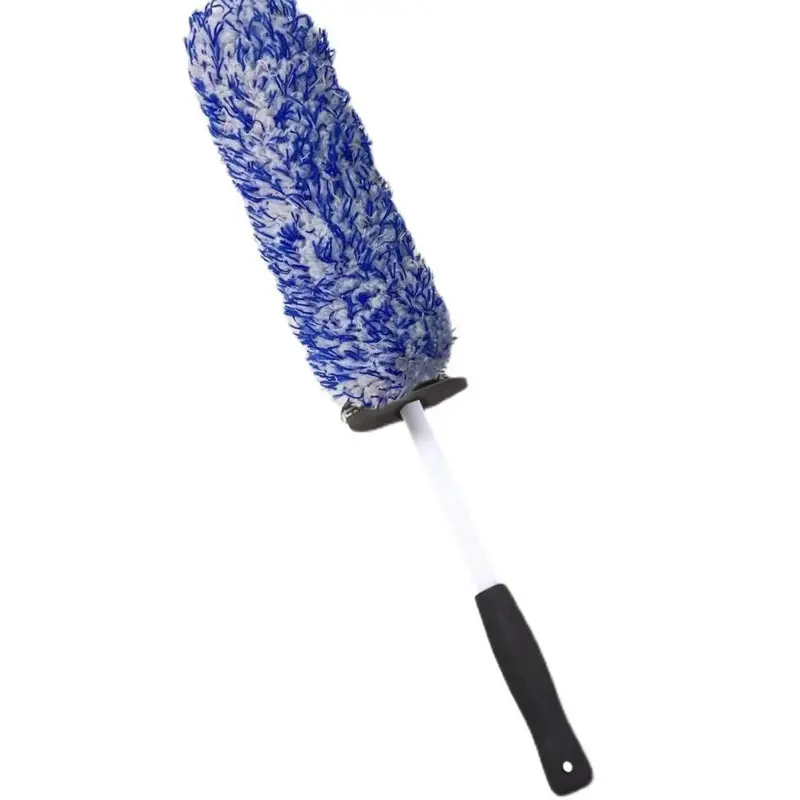 Car Wheel Cleaning Brush, Car Wheel Cleaning Tool with Non-slip Handle, Professional Car Wash Accessories 2