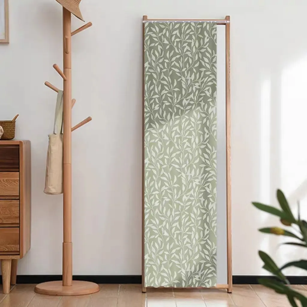 Full-Length Mirror Blocking Curtains, Bedroom Dressing Mirror Simple Decoration, Floor Mirror Dust-Proof Curtains. Install With Velcro, No Tools, No Drilling, Customizable.