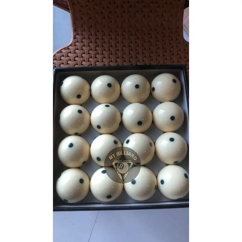 Bola Billiard Putih 57.2mm 6 Black Dot dan 6 Red Dot - White Billiar Ball 9 Feet ft gaco gacoan 2
