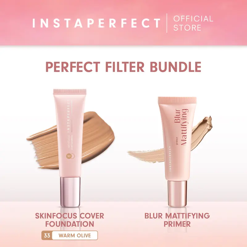 [175K GET 2] Instaperfect Perfect Canvas Set (Skinfocus Cover Foundation & Blur Mattifying Primer) 4