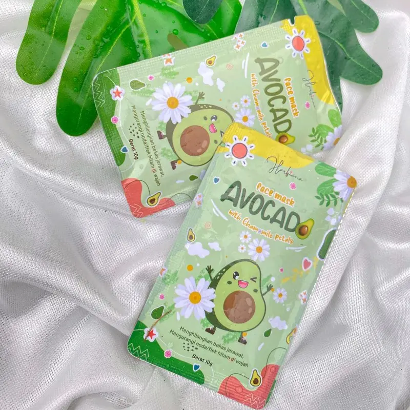 FaceMask Petal by Harfiana Semua Jenis Kulit Avocado Lemon Masker Mencerahkan 3
