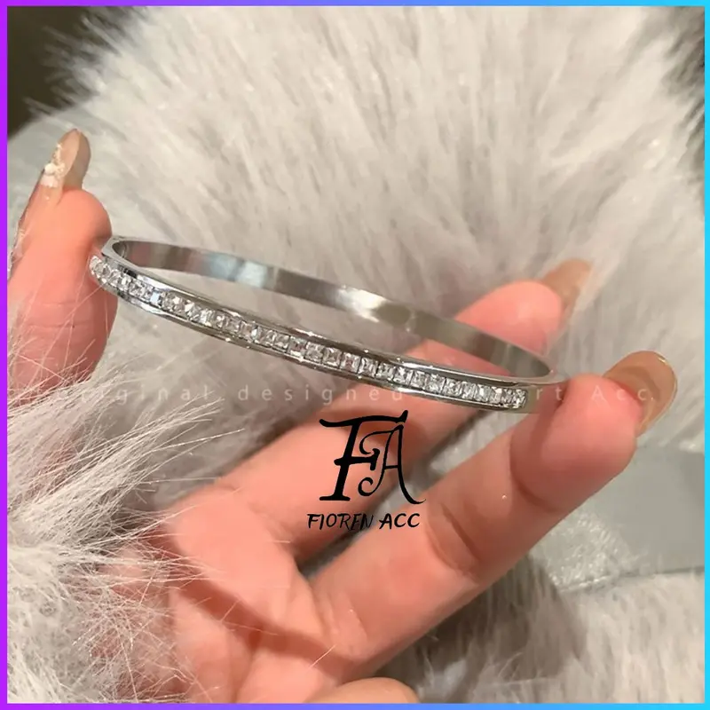 FA Gelang Bangle Klasik Gelang Wanita Titanium YMC-S030 7