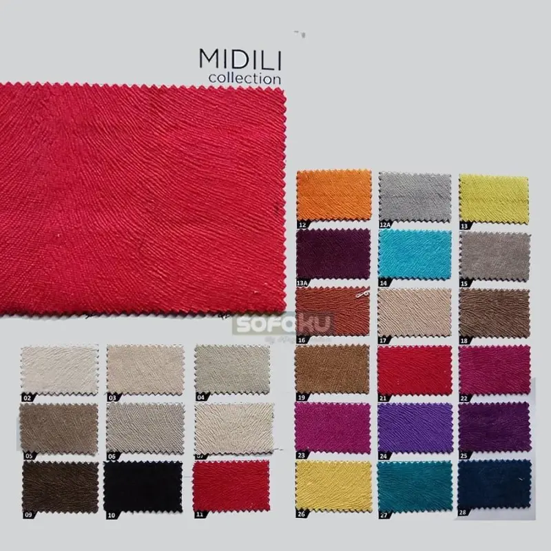 Kain Interior sofa MIDILI - Fabric Suede / Beludru Anti Kusut 0