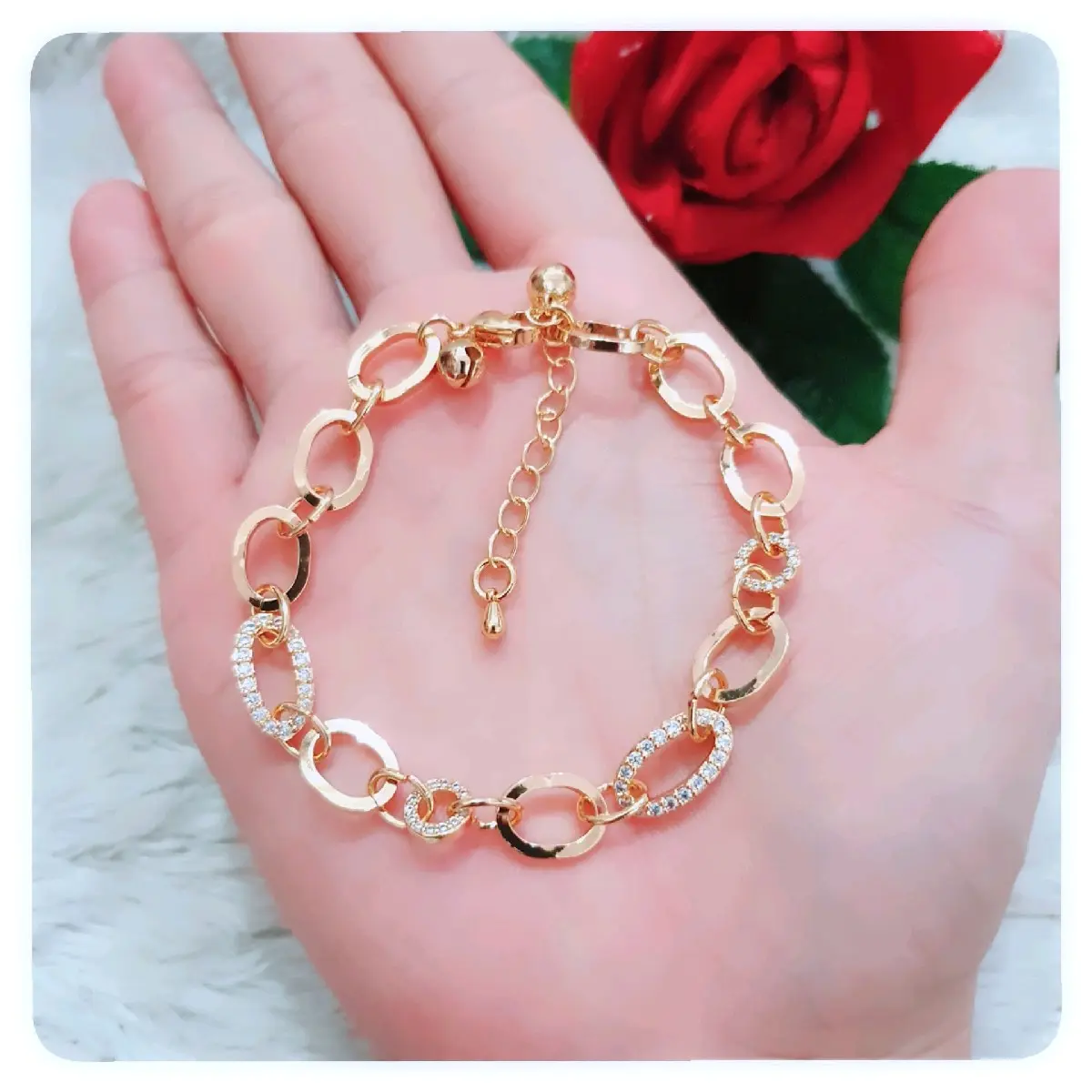 gelang tangan wanita terlaris import High Premium Quality Aksesoris Berlian